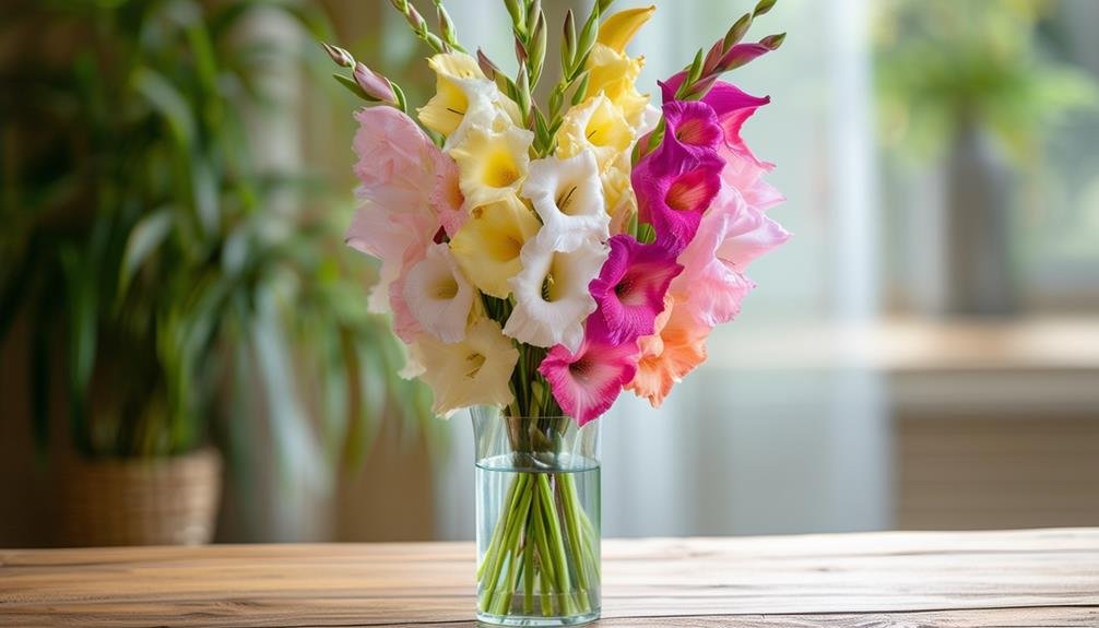 elegant gladiolus arrangement shines