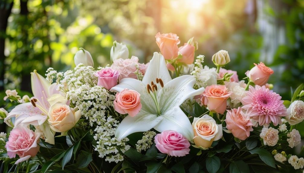 symbolism of funeral flowers